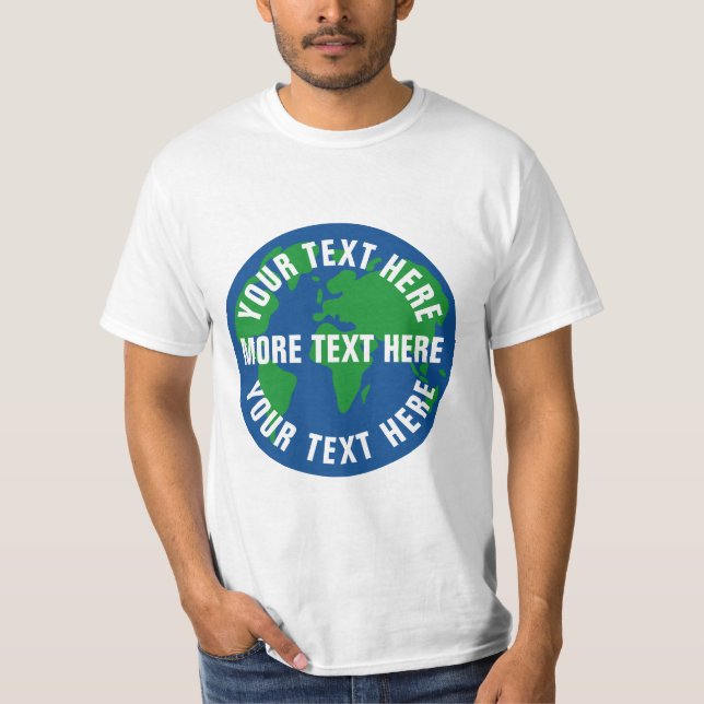 Sauvez les T-shirts de la terre de planète avec le (Devant)