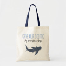 Sauvez nos océans plastique libre sac fourre-tout 