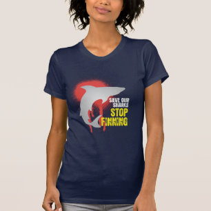 Sauvez notre T-shirt de Finning d'arrêt de requin