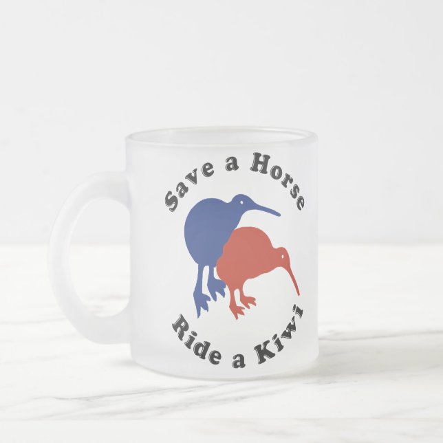 Sauvez un cheval, montez une tasse de café drôle (Gauche)