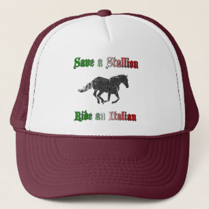 Sauvez un tour d'étalon un casquette italien