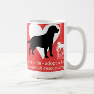 Sauvez une vie adoptent une tasse de laboratoire,