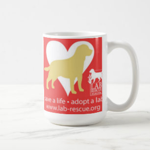 Sauvez une vie adoptent une tasse de laboratoire,