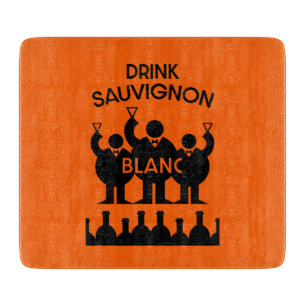 Sauvignon Blanc Wein Drinker Schneidebrett