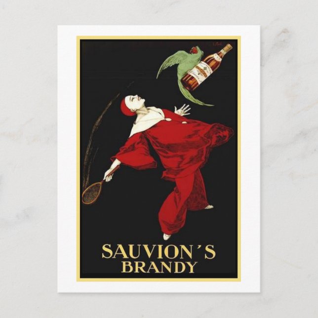 Sauvions Brandy Postkarte (Vorderseite)