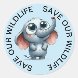 Sauvons nos Stickers Faune, Elephant Graphic