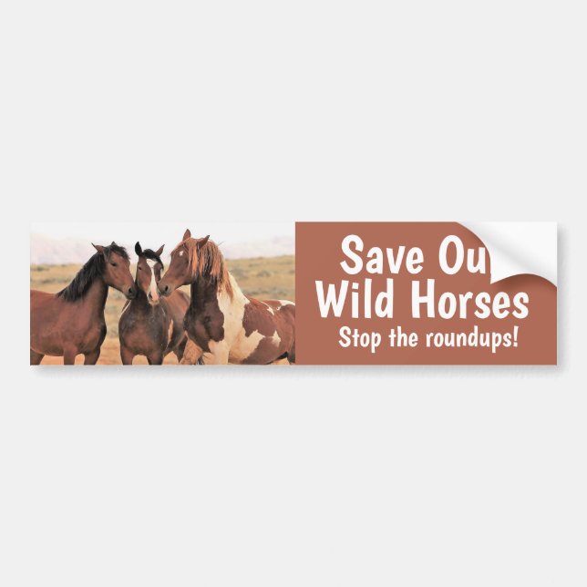 Sauvons Notre Sticker Sticker Cheval Sauvage (Devant)