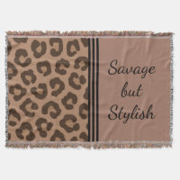 Savage, aber stilvolle Leopard Print Blanket