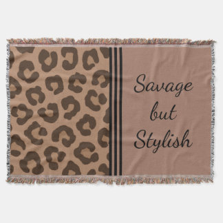 Savage, aber stilvolle Leopard Print Blanket Decke