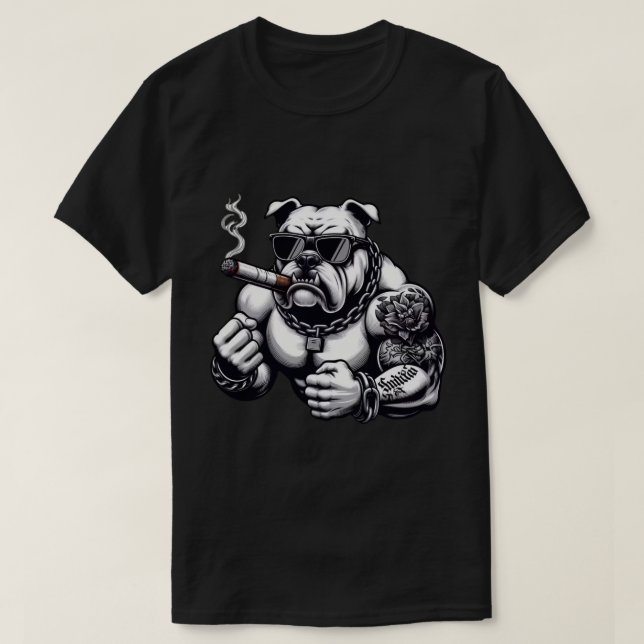 Savage Bulldog – Street Rebel Vibes T-Shirt (Design vorne)