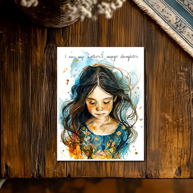 Savage Daughter Postkarte (Von Creator hochgeladen)