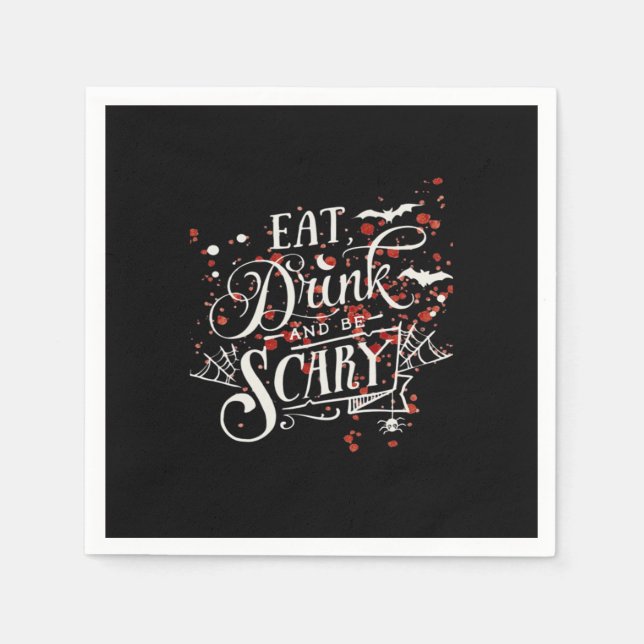 Savage Halloween Spooky Aesthetic Graphic Style Serviette (Vorderseite)