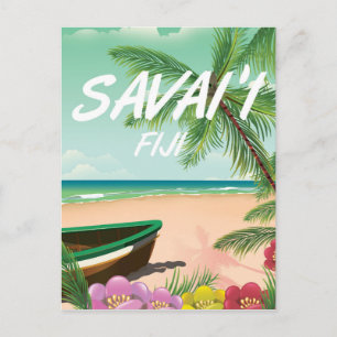 Savai'i Fiji Samoa Reiseplakat Postkarte