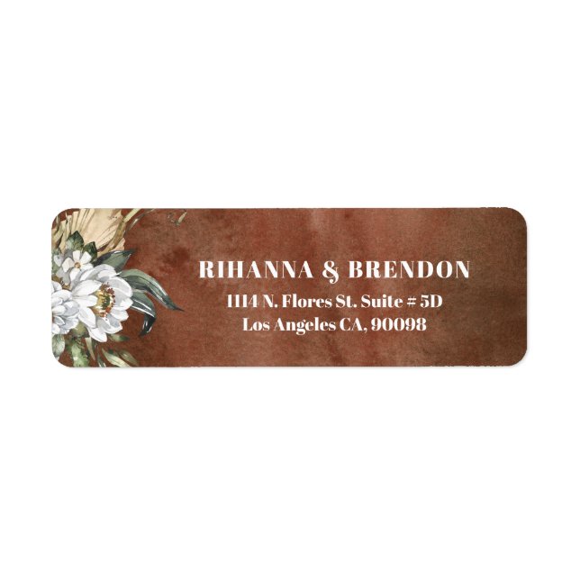 Savanna Blume braune Papiertextur (Vorne)