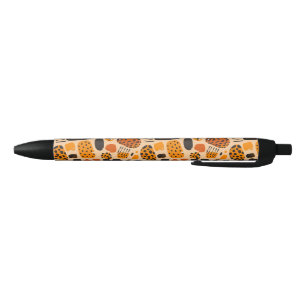 "Savanna Pop: Stammesvibes in Orange & Black" Kugelschreiber