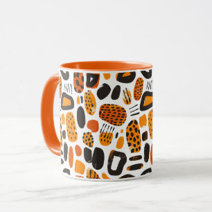 "Savanna Pop: Stammesvibes in Orange & Black" Tasse