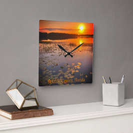"Savanna-Sonnenuntergang" Wanduhr