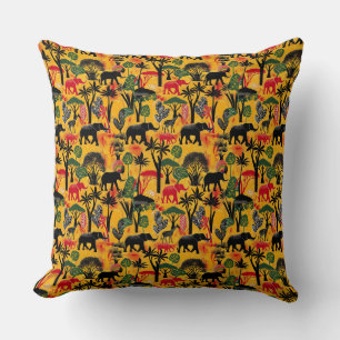 Savanna Symphony Throw Pillow Kissen