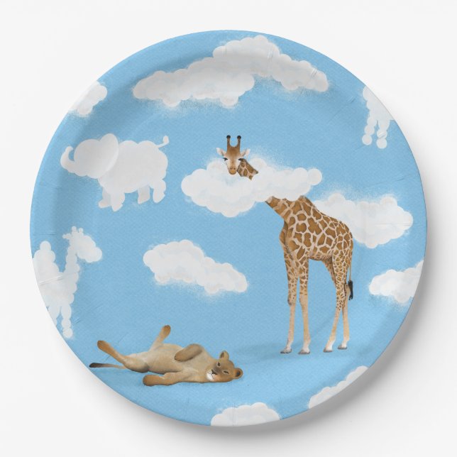 Savanna-Wolken Pappteller (Vorderseite)