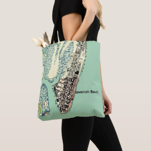 Savannah Beach - Tybee Island Umhängetasche Tasche