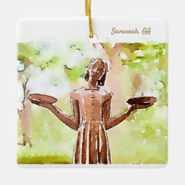 Savannah Bird Girl Holiday Ornament