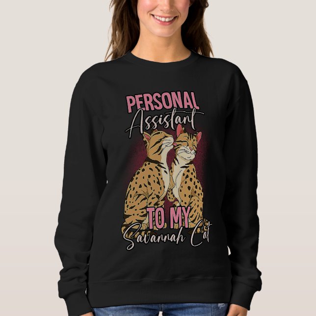 Savannah Cat  10 Sweatshirt (Vorderseite)
