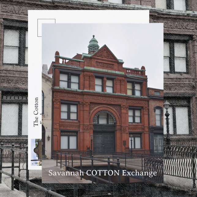 Savannah Cotton Exchange Georgia Fotografie Postkarte (Von Creator hochgeladen)