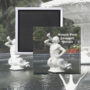 Savannah GA Forsyth Park Fountain Magnet