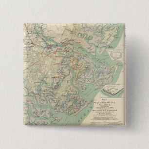 Savannah, Ga und Umgebung Button