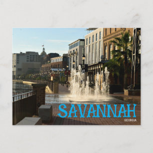 Savannah Georga Reise-Postkarte Postkarte