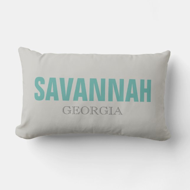 Savannah Georgia Beach Throw Pillow Lendenkissen (Vorderseite)