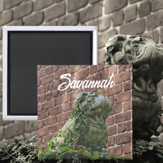 Savannah Georgia Bulldog Statue Fotografy Magnet (Von Creator hochgeladen)