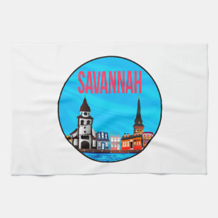 Savannah Georgia-Denkweise Geschirrtuch