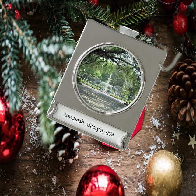 Savannah, Georgia Fountain Ornament (Savannah, Georgia Fountain Ornament)