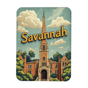 Savannah Georgia Historische Straßen Südlicher Cha Magnet