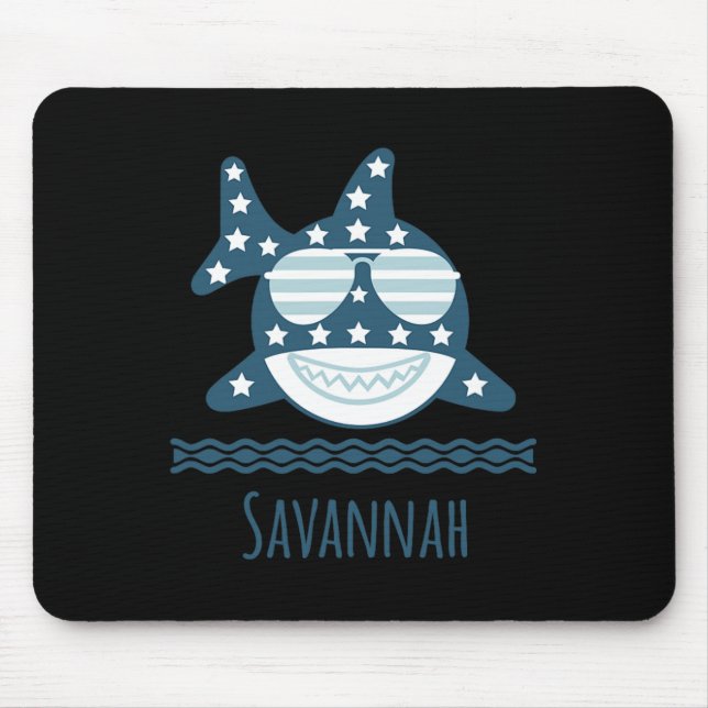 Savannah Georgia Nautical Coastal Fishing Boote Mousepad (Vorne)