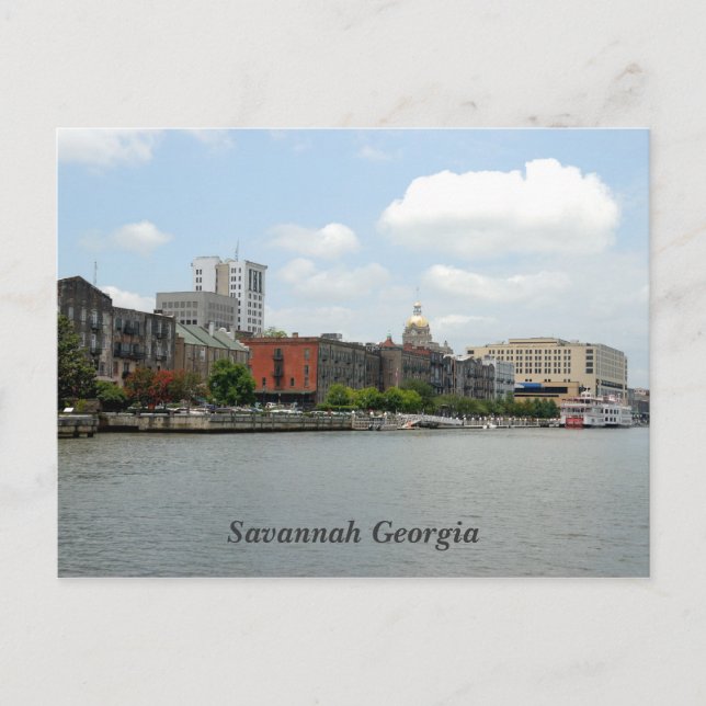 Savannah Georgia Postcard Postkarte (Vorderseite)