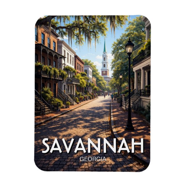 Savannah Georgia Reise Magnet (Vertikal)