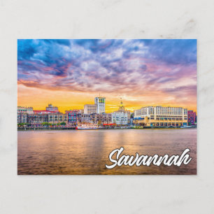 Savannah, Georgia, Vereinigte Staaten Postkarte