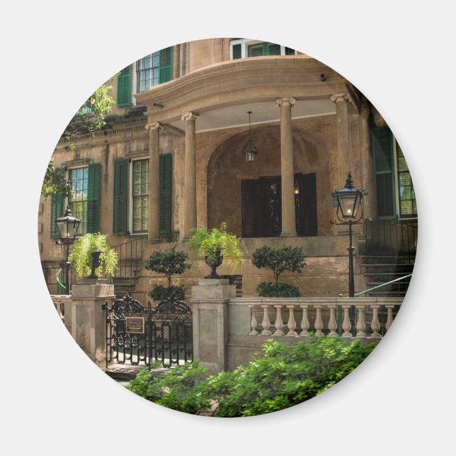 Savannah Georgia Viktorianisch Historisches Haus 2 Magnet (Vorne)