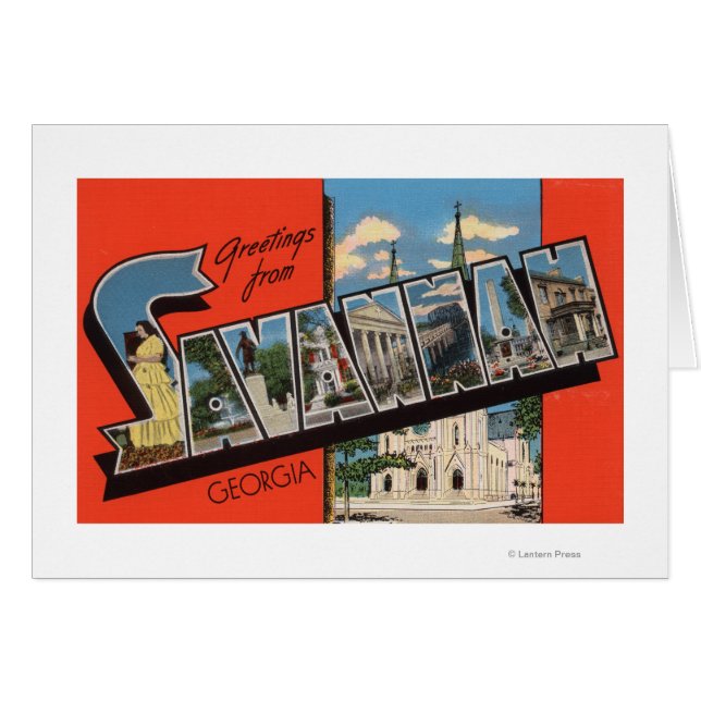 Savannah, Georgien - Große Briefszenen 2 (Vorderseite (Horizontal))