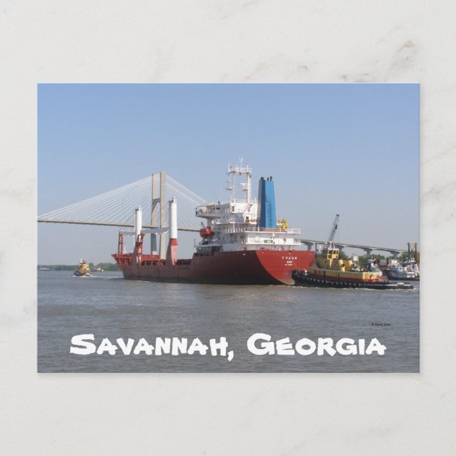 Savannah, Georgien Postkarte (Vorderseite)