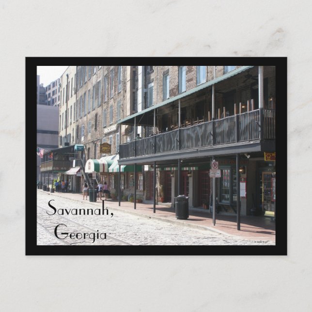 Savannah, Georgien Postkarte (Vorderseite)