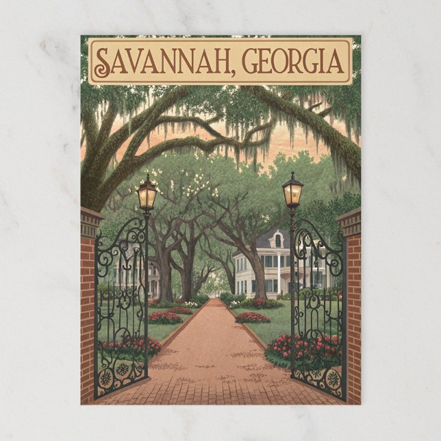 Savannah, Georgien Postkarte (Von Creator hochgeladen)