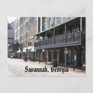 Savannah, Georgien Postkarte