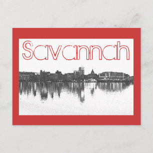 Savannah, Georiga, USA Postkarte