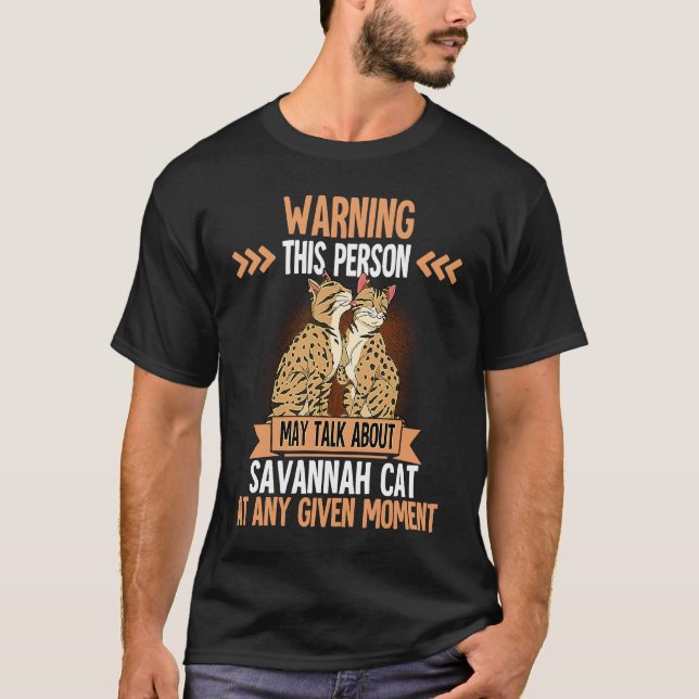 Savannah-Katze  7 T-Shirt (Vorderseite)