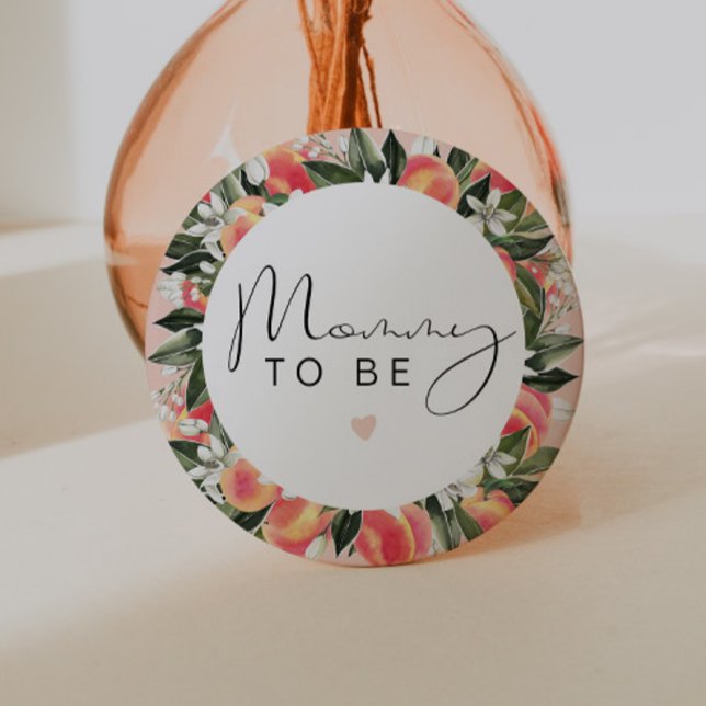 SAVANNAH Kleine Peach Baby Dusche Mommy zu sein Button (Von Creator hochgeladen)