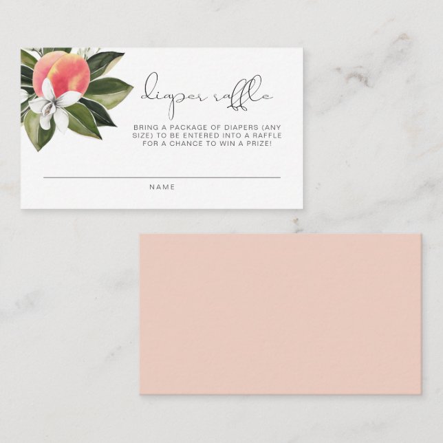 SAVANNAH Kleine Pfirsichdusche Windelwanne Platzkarte (Vorne/Hinten)