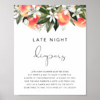 SAVANNAH Peaches tard la nuit Diapeurs Poster du j